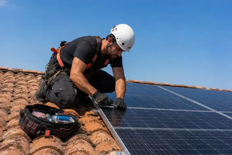 Maintenance et monitoring de panneaux solaires au Masnau-Massuguiès